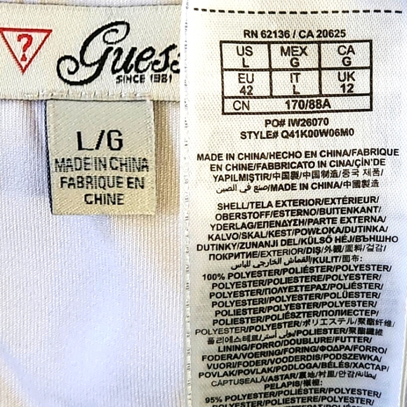 GUESS Floral Print Scoop Neck Mini Dress - Picture 13 of 14